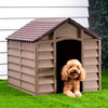 Braune Hundehütte Prodoniuc 86x84x82cm (Polypropylen)