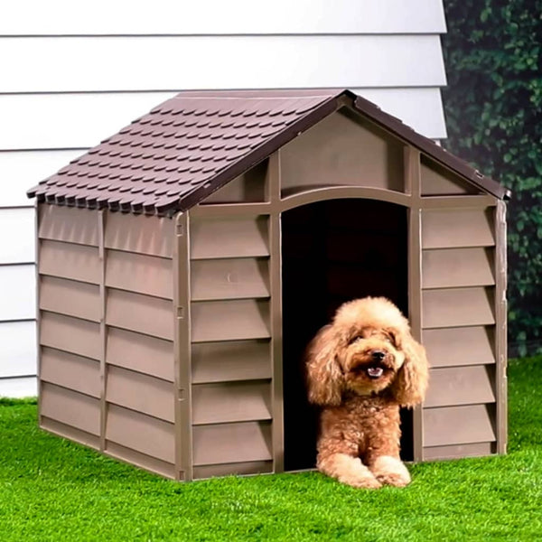 Braune Hundehütte Prodoniuc 86x84x82cm (Polypropylen)