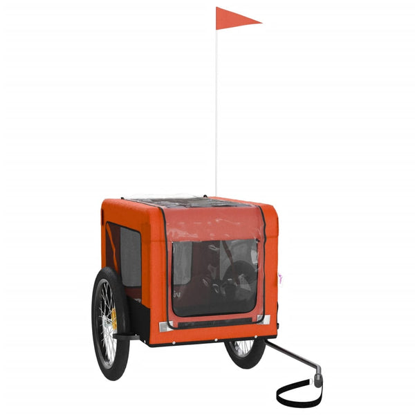 Erick orange/schwarzer Haustiertransporter (Material: Stoff und Eisen)
