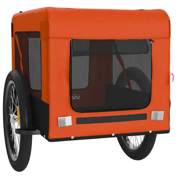 Erick orange/schwarzer Haustiertransporter (Material: Stoff und Eisen)