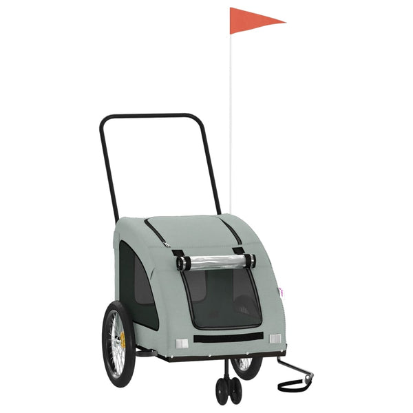 Haustieranhänger Vsevold für Fahrräder in Grau (Material Stoff und Eisen)