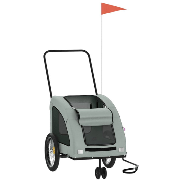 Haustieranhänger Vsevold für Fahrräder in Grau (Material Stoff und Eisen)