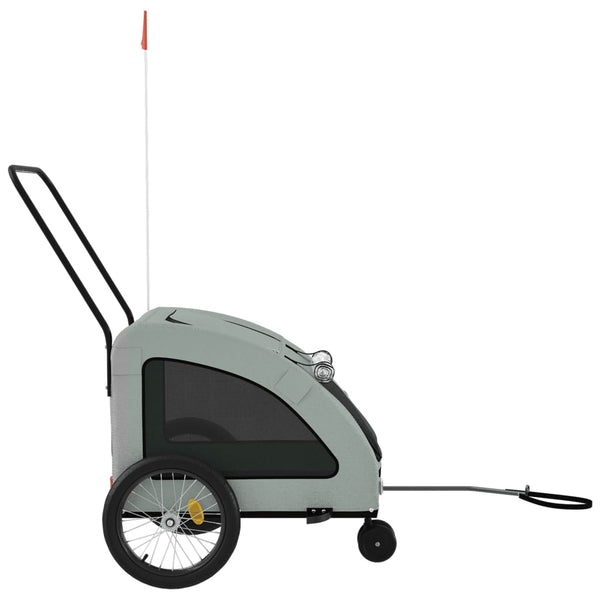 Haustieranhänger Vsevold für Fahrräder in Grau (Material Stoff und Eisen)
