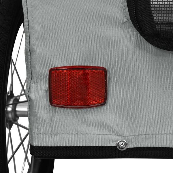 Haustieranhänger Vsevold für Fahrräder in Grau (Material Stoff und Eisen)