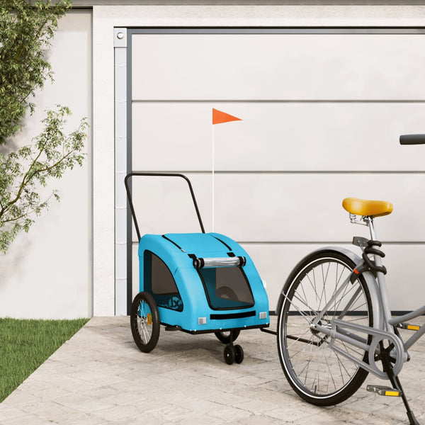 Tiertransportwagen Vsevold blau (Stoff und Eisen, für das Fahrrad)