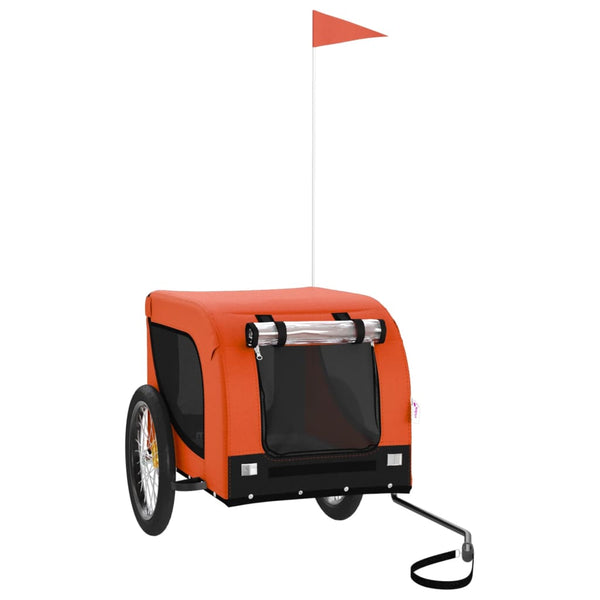 Chaje Haustiertransportwagen orange/schwarz (Stoff und Eisen)