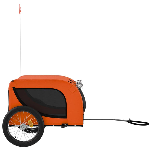 Chaje Haustiertransportwagen orange/schwarz (Stoff und Eisen)