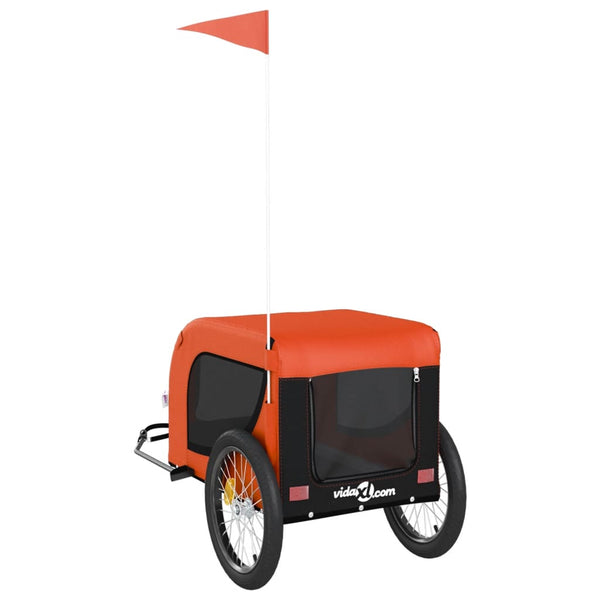 Chaje Haustiertransportwagen orange/schwarz (Stoff und Eisen)