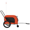 Haustier-Transportwagen Chaje, orange/schwarz (Stoff und Eisen)