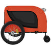Haustier-Transportwagen Chaje, orange/schwarz (Stoff und Eisen)