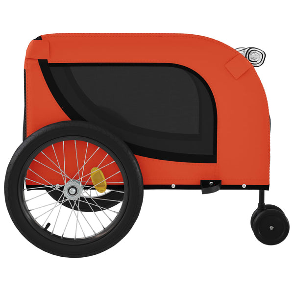 Haustier-Transportwagen Chaje, orange/schwarz (Stoff und Eisen)
