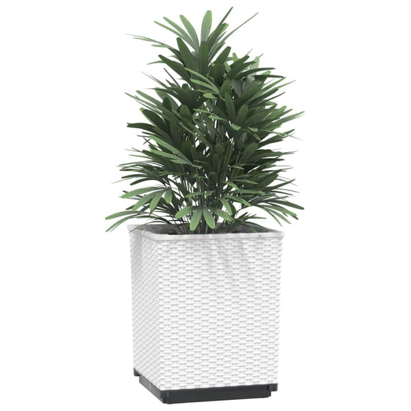 Weiße Blumenkästen Scarletia 30x30x37cm (4 Stück Polypropylen)