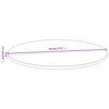 Tischplatte Gil Ø70x1,5cm (Bambus)