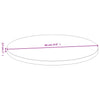 Tischplatte Gil Ø60x2,5cm (Bambus)