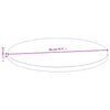 Tischplatte Gil Ø80x2,5cm (Bambus)