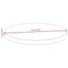 Tischplatte Gil Ø70x4cm (Bambus)