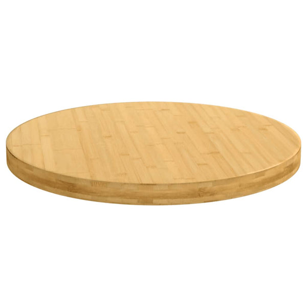 Tischplatte Gil Ø80x4cm (Bambus)
