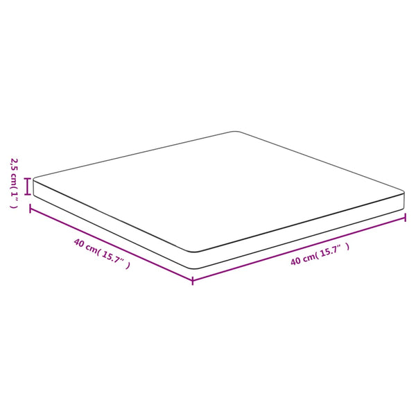 Tischplatte Gil 40x40x2,5cm (Bambus)