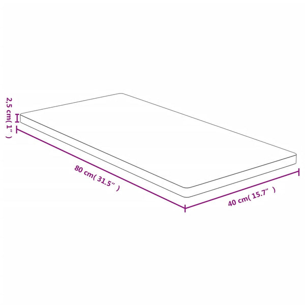Tischplatte Gil 40x80x2,5cm (Bambus)