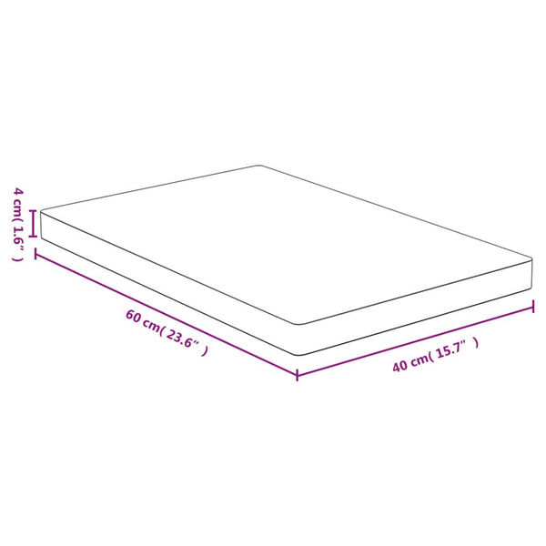 Tischplatte Gil 40x60x4cm (Bambus)