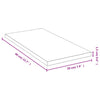 Wandregal Aqeil 40x20x1,5cm (Bambus)