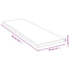 Wandregal Aqeil 60x20x1,5cm (Bambus)