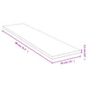 Wandregal Aqeil 80x20x1,5cm (Bambus)