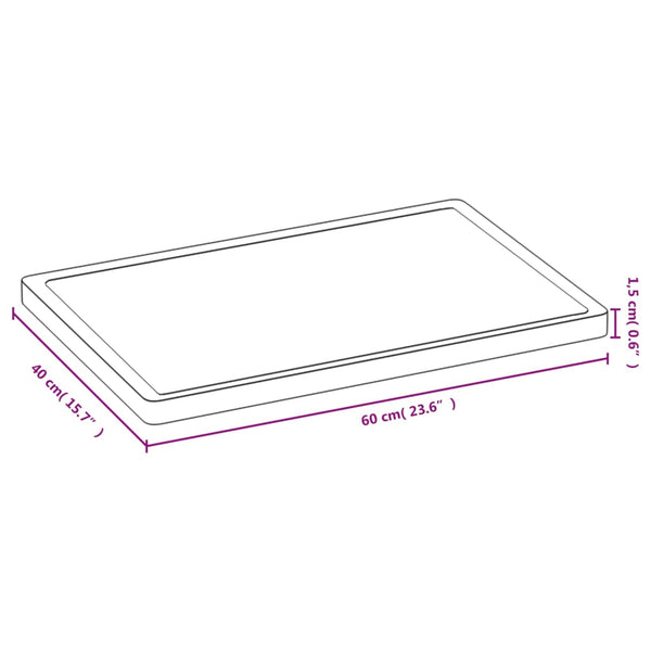 Schneidebrett Scharlote 40x60x1,5cm (Bambus)