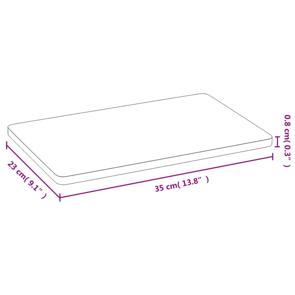 Aamiaislaudat Catinela 35x23x0,8cm (6 kpl bambu)
