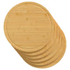 Schneidebretter Scharlote Ø30x1,5cm (6 Stück Bambus)