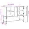 Harmaa senkki Pether 100x40x79,5cm (puinen)