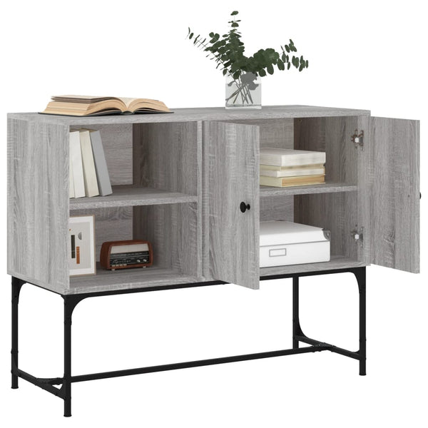 Harmaa senkki Pether 100x40x79,5cm (puinen)