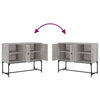 Harmaa senkki Pether 100x40x79,5cm (puinen)