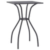 Anthrazitfarbener Gartentisch Moriah 50x50x72cm (Stahlgitter)