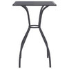 Anthrazitfarbener Gartentisch Moriah 50x50x72cm (Stahlgitter)