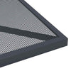 Anthrazitfarbener Gartentisch Moriah 50x50x72cm (Stahlgitter)