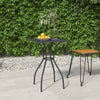 Anthrazitfarbener Gartentisch Moriah 50x50x72cm (Stahlgitter)