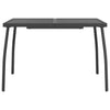 Anthrazitfarbener Gartentisch Moriah 110x80x72cm (Stahlgitter)