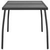 Anthrazitfarbener Gartentisch Moriah 110x80x72cm (Stahlgitter)