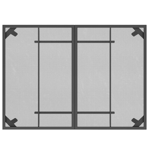 Anthrazitfarbener Gartentisch Moriah 110x80x72cm (Stahlgitter)