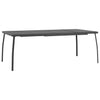 Anthrazit Gartentisch Moriah 200x100x72cm (Stahlgitter)