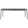 Anthrazit Gartentisch Moriah 200x100x72cm (Stahlgitter)