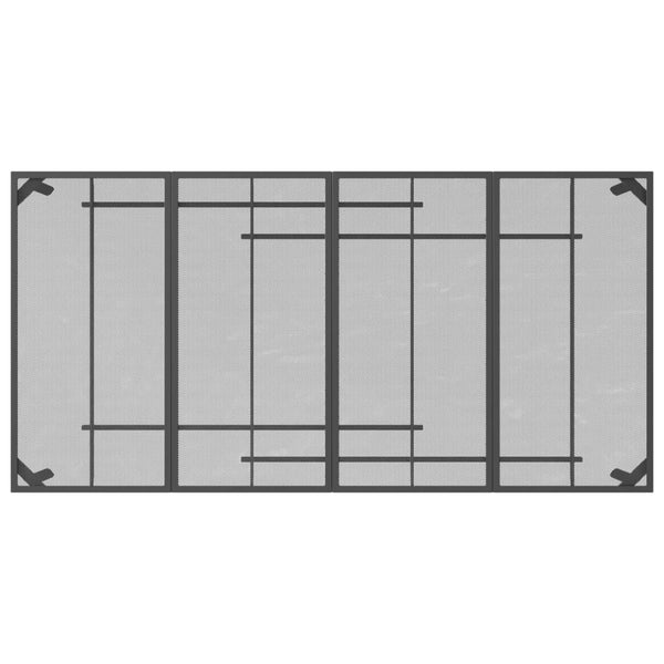 Anthrazit Gartentisch Moriah 200x100x72cm (Stahlgitter)