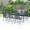 Anthrazit Gartentisch Moriah 200x100x72cm (Stahlgitter)
