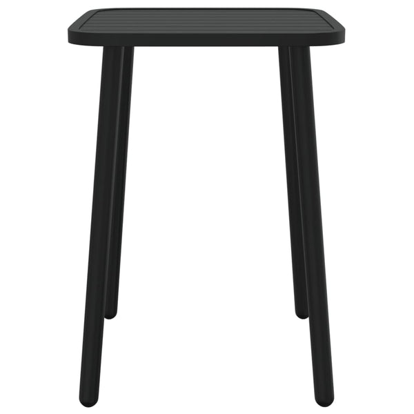 Anthrazitfarbener Gartentisch Ianorel 50x50x71cm (Stahl)