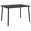 Anthrazit Gartentisch Ianorel 110x80x71cm (Stahl)