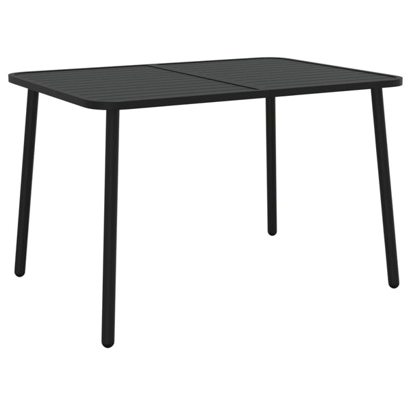 Anthrazit Gartentisch Ianorel 110x80x71cm (Stahl)