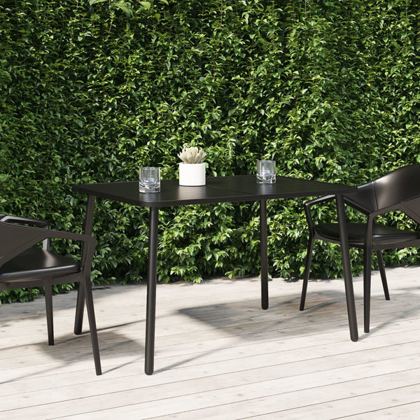 Anthrazit Gartentisch Ianorel 110x80x71cm (Stahl)