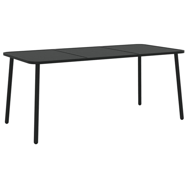 Gartentisch Anthrazit Ianorel 165x80x71cm (Stahl)