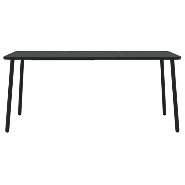 Gartentisch Anthrazit Ianorel 165x80x71cm (Stahl)